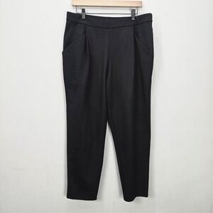 NWT Eileen Fisher Taper Ankle Pants PL Black Pull On Pockets Office‎ Career